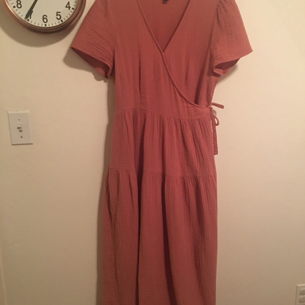 Women’s Short Sleeve Wrap Dress Universal Thread S